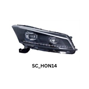 Pair LED Projector Headlights Assembly For 2008-2012 Honda Accord 8TH Gen Sedan