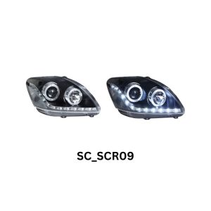 Toyota Vios 2008-2013 Eagle Eyes Projector Headlamp LED Light Bar + Halo Ring